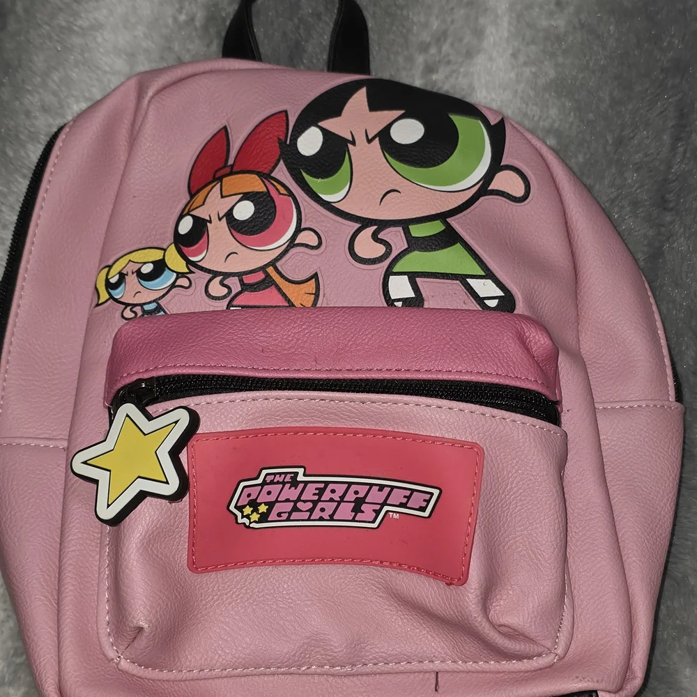 Pink Powerpuff Girls Mini Backpack - Girls Cartoon Shoulder Bag
